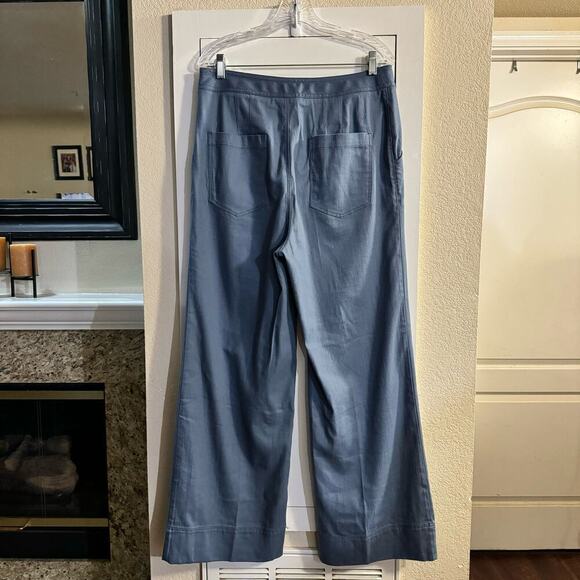 Anthropologie Cassidy Wide Leg High Rise
Belted Pants Blue Size 12 - Picture 5 of 11